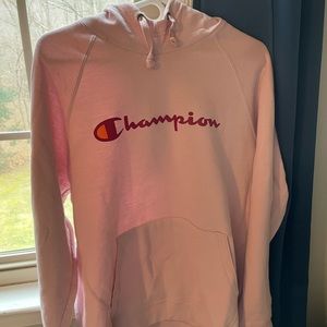 Large Champion Pink Hoodie